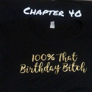 2/$30 40th Birthday Couple Shirts